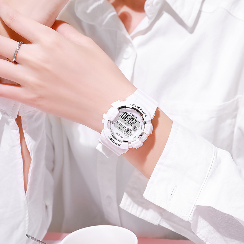 Smartwatch Digital Watches For Kid Girl - Yikaze-目覚まし時計、男の子と女の子、発光、防水、スマート、電子、ギフト、学生、ファッションを備えた子供用時計