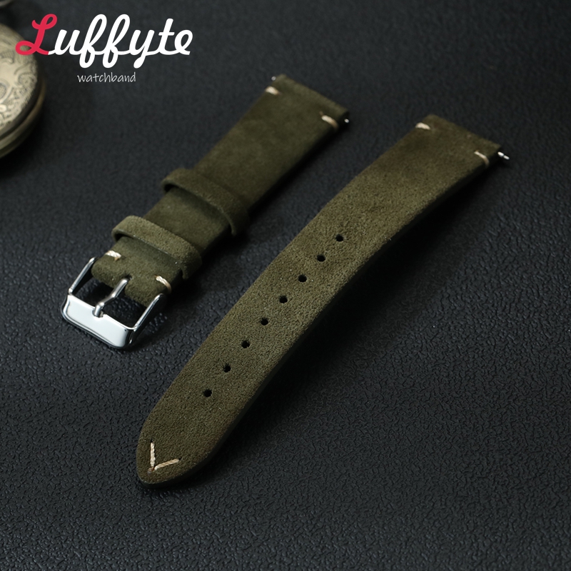 Smartwatch Vintage Watches For Women - ヴィンテージスエードレザー時計バンド 18 ミリメートル 20 ミリメートル 22