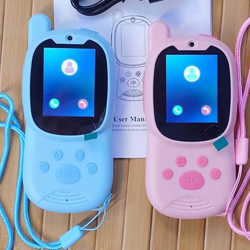 Smartwatch Watches For Kids - トランシーバー かわいい 2 パック充電式子供用ビデオ 2 インチ高解像度スクリーンボイスチェンジャー子供用ギフト男の子女の子