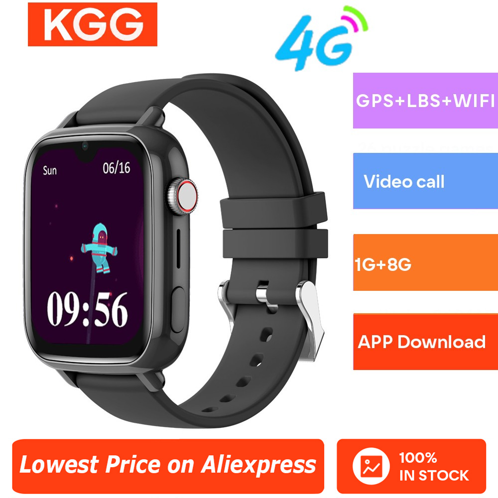 Smartwatch Watches For Kids With Gps - 子供向けのコネクテッドウォッチ,ビデオ通話,カメラ,GPS,wifi,ロケーションフォン,アプリのダウンロード,4g