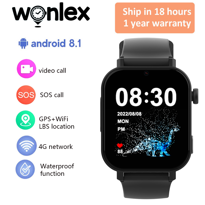 Smartwatch Watches For Kids With Gps - Wonlex KT36 4Gスマートウォッチ キッズGPS WiFi位置追跡 SOSアラート