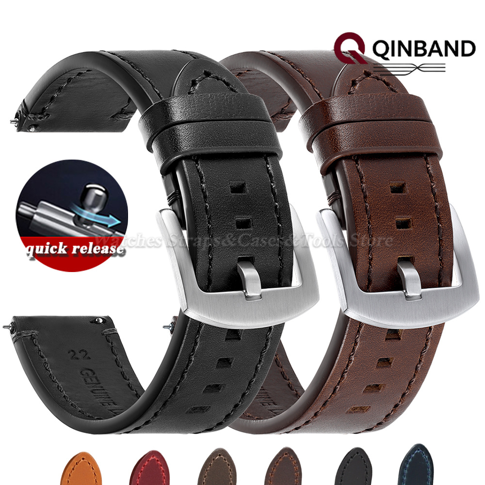Smartwatch Vintage Watches For Women - ヴィンテージオイルワックス牛革製腕時計バンドストラップ 20mm 22mm オメガ、セイコースマートウォッチ用リストバンド メンズ レディース