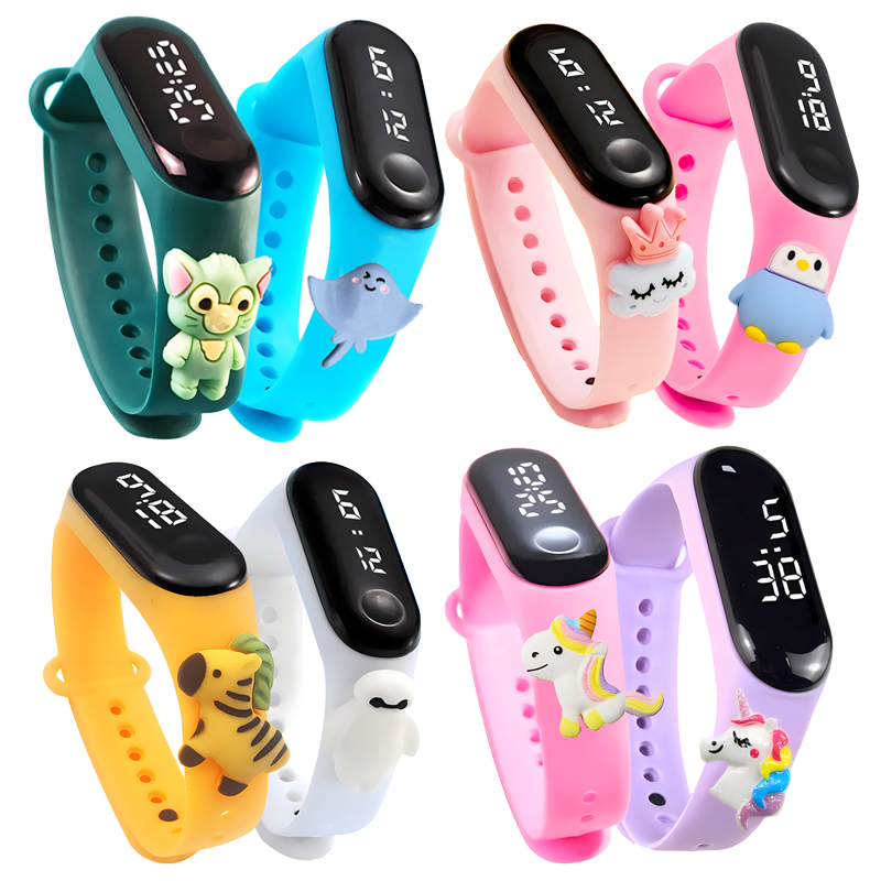 Smartwatch Digital Watches For Kid Girl - 高級キッズスポーツウォッチ 防水スマートタッチスクリーンデジタル時計ブレスレット 女の子と男の子の学生向けおもちゃ腕時計 子供用