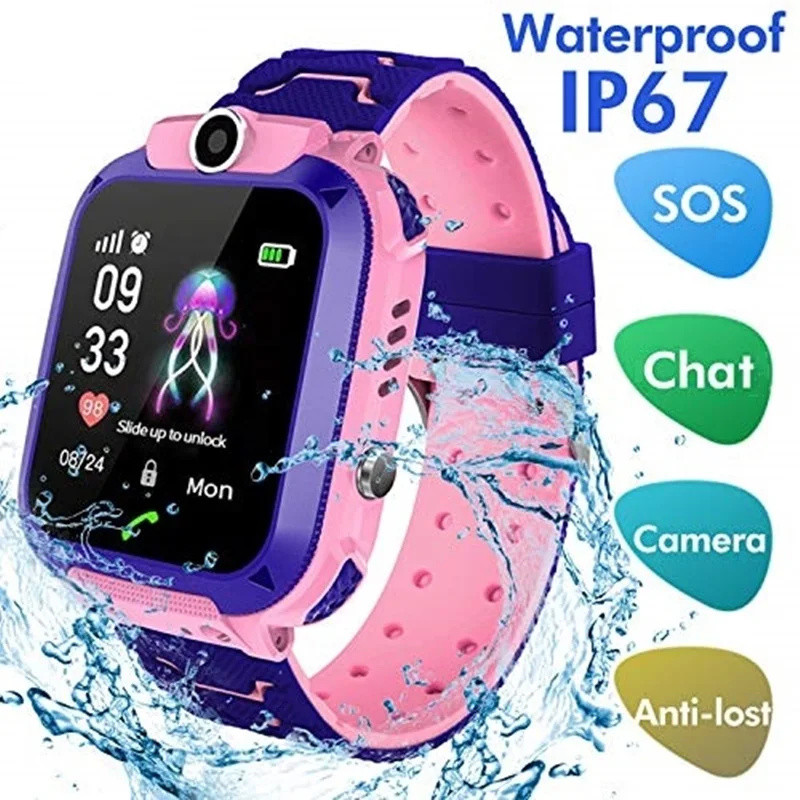 2 グラムキッズスマートウォッチ SOS コール LBS 位 - Smartwatch Digital Watches For Kid Girl のレビューと価格
