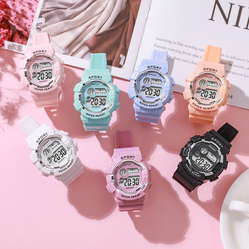 Yikaze-目覚まし時計、男の子と女の子、発光、防水、スマ - Smartwatch Digital Watches For Kid Girl のレビューと価格