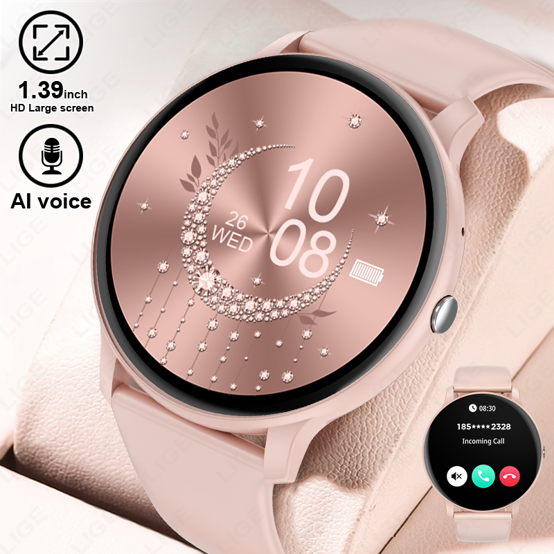 LIGE スマートウォッチ女性男性 Bluetooth 通話 - Watches Ladies Smartwatch のレビューと価格
