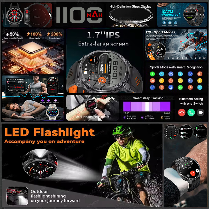 T-REX 3 ミリタリースマートウォッチ メンズ 1100 - Altimeter Compass Watch のレビューと価格