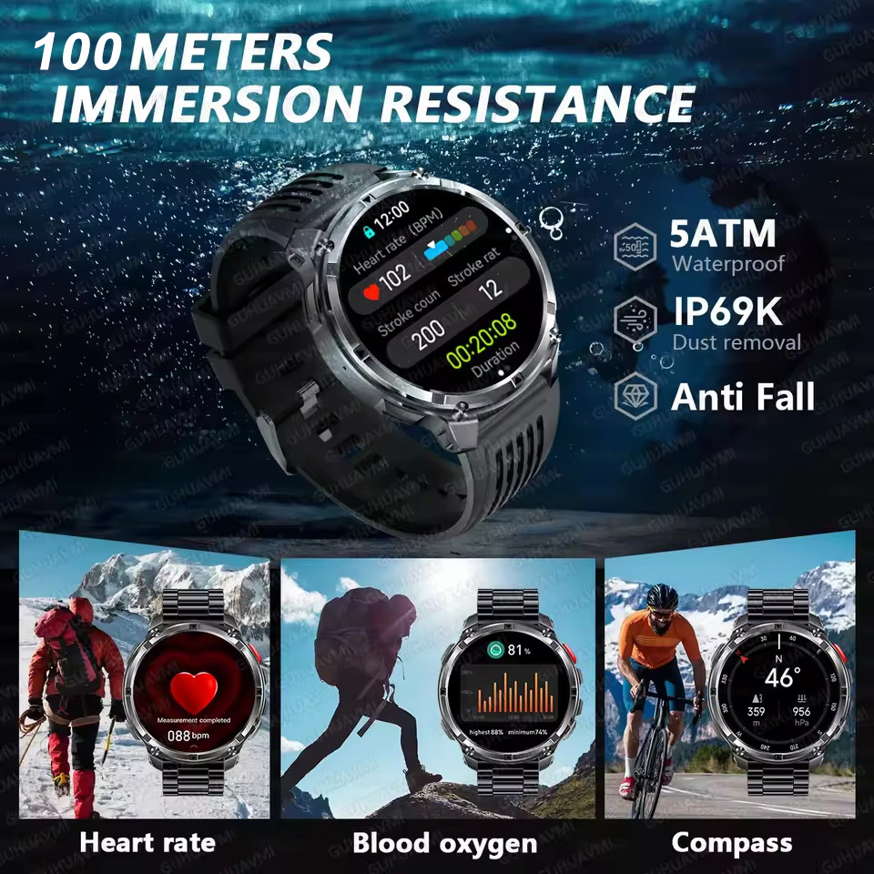 T-REX 3 ミリタリースマートウォッチ メンズ 1100 - Altimeter Compass Watch のレビューと価格