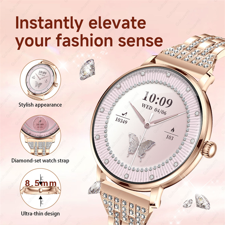 2026年最新モデル、女性向けスマートウォッチ。390×39 - Watches Ladies Smartwatch のレビューと価格