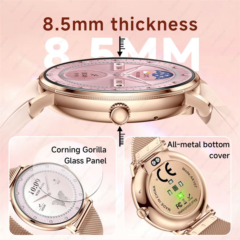 2026年最新モデル、女性向けスマートウォッチ。390×39 - Watches Ladies Smartwatch のレビューと価格