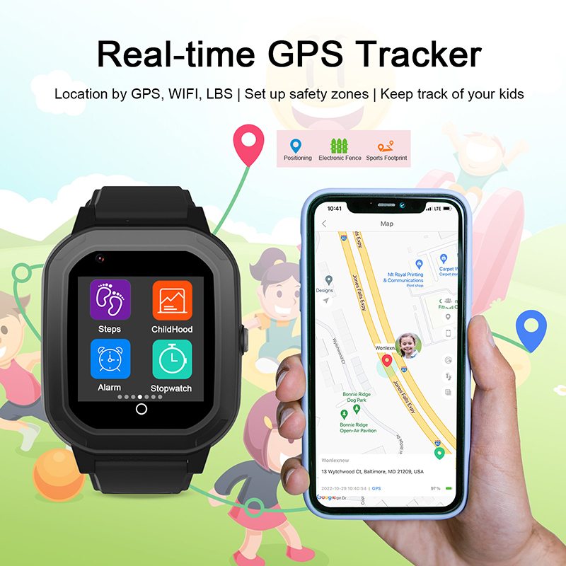 Wonlex 4 グラムスマートウォッチキッズビデオ通話キッ - Smartwatch Watches For Kids With Gps のレビューと価格