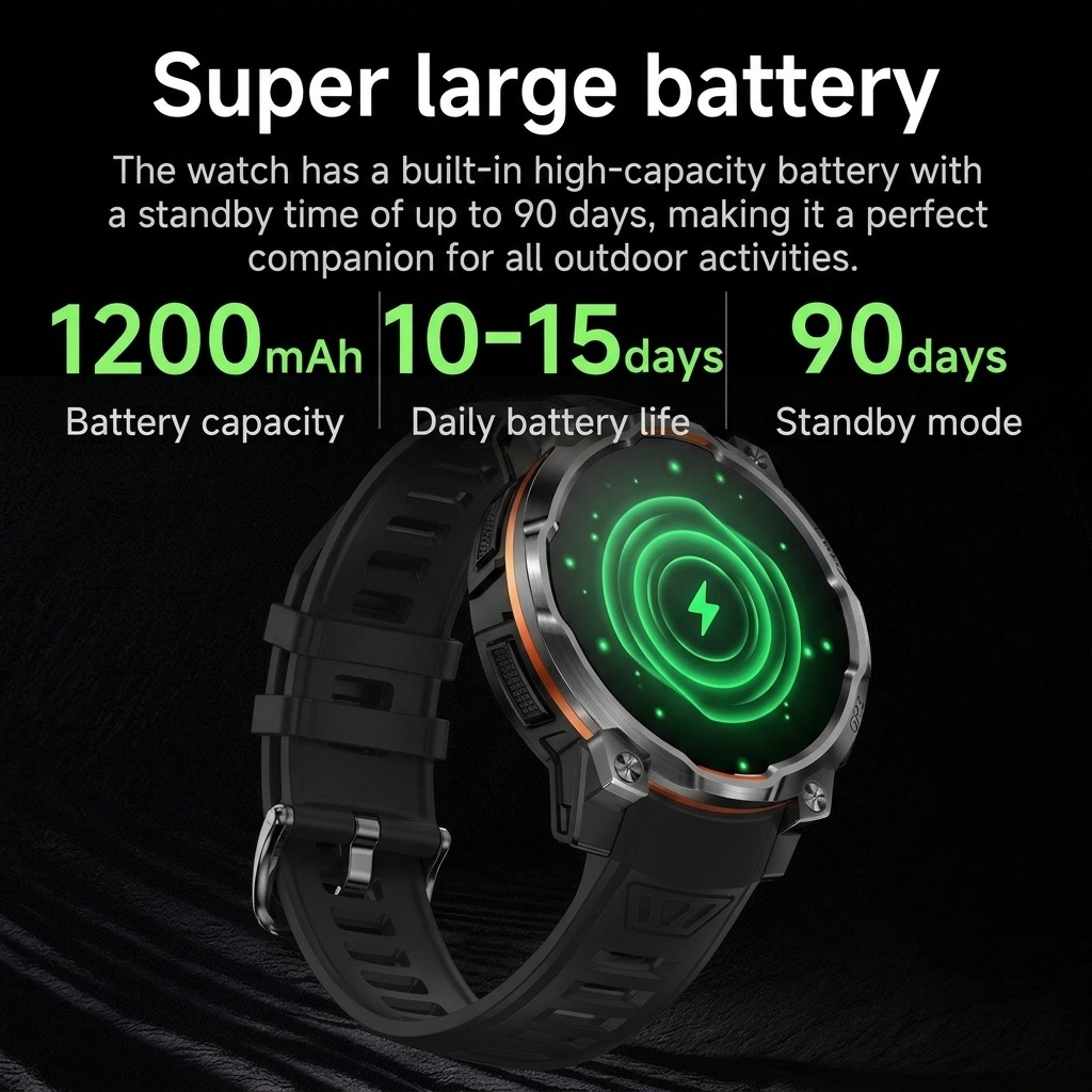 2026年軍用衛星オフラインマップGPSスマートウォッチ メ - Watch Vs Smartwatch のレビューと価格