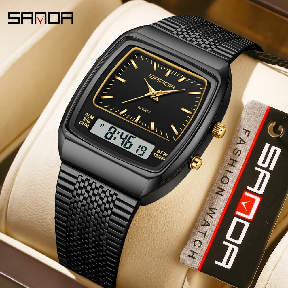 SANDA腕時計 メンズ 防水 アナログ デジタル クォーツ - Timex Watches Smartwatch のレビューと価格