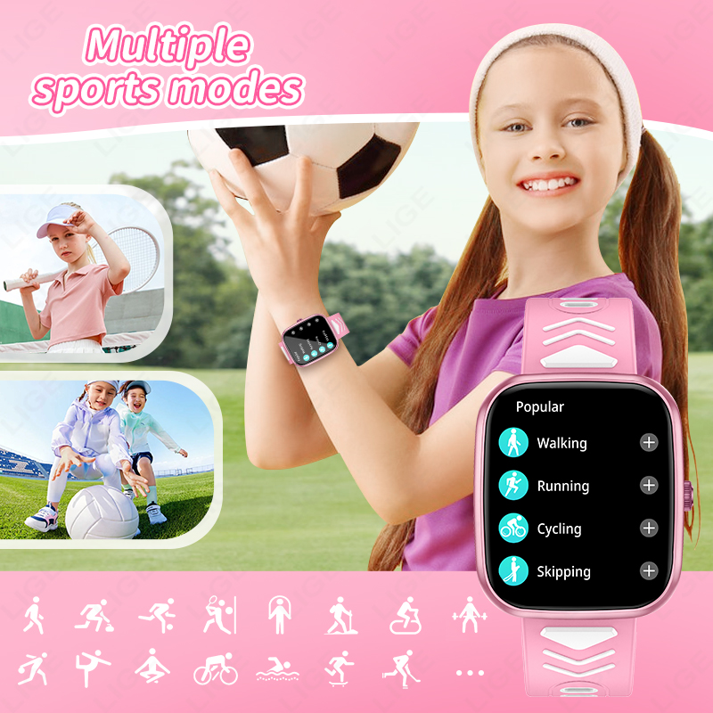 LIGE 新型1.75インチBluetooth通話対応防水ス - Smartwatch Digital Watches For Kid Girl のレビューと価格