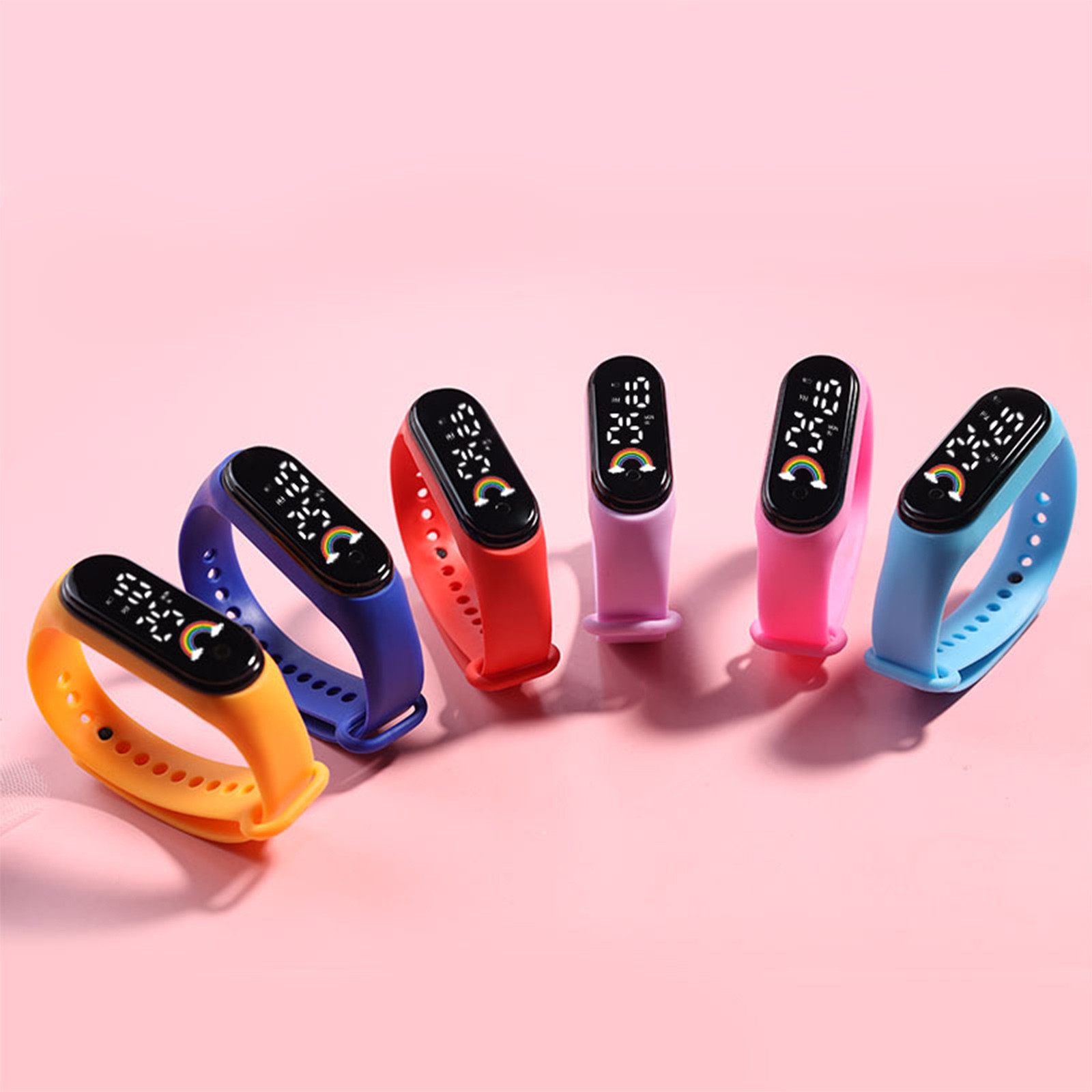 子供,男の子,女の子のためのマルチカラーLEDデジタル腕時計 - Smartwatch Digital Watches For Kid Girl のレビューと価格