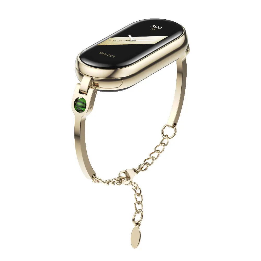 Xiaomi Mi Band 8用ステンレススチール交換スト - Smartwatch Watches For Girls のレビューと価格