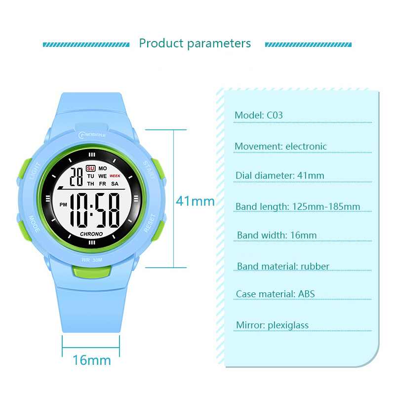 UTHAI キッズ腕時計スポーツファッション発光防水目覚まし - Smartwatch Digital Watches For Kid Girl のレビューと価格